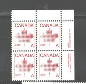 CANADA  1981 A DEFINITEVE #907 UR PB  MNH