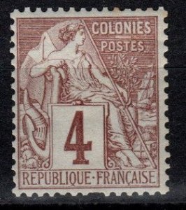 French Colonies #48  F-VF  Unused CV $5.50 (X162)