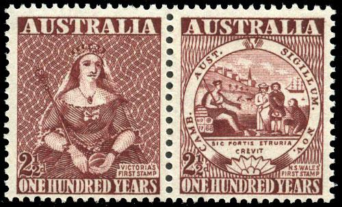Australia 229a MNH - Stamp on Stamp