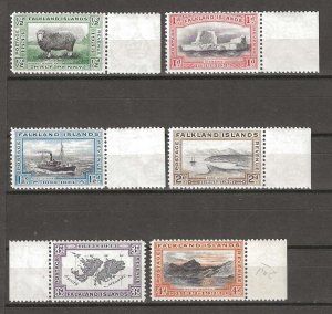 FALKLAND ISLANDS 1933 SG 127/32 MNH