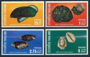 Thailand 749-752, lightly hinged.Michel 768-771. Sea shells 1975.