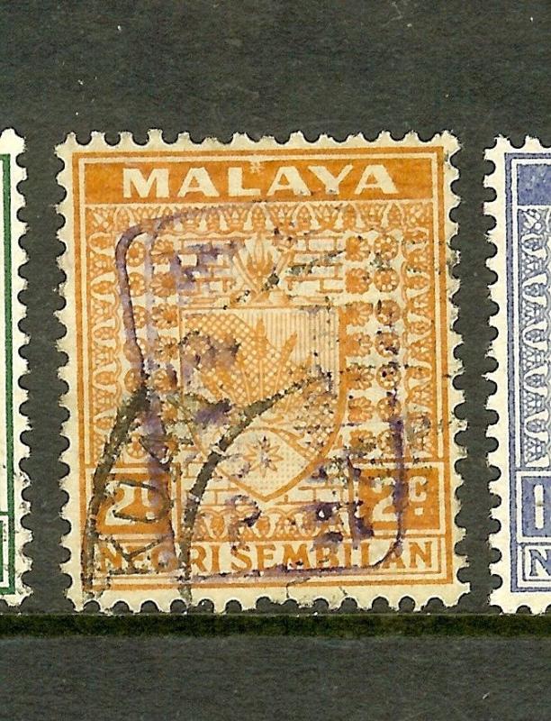 MALAYA PERAK (P1710B)JAPANESE OCCUPATION NS 2C SGJ162 DOUBLE OVPT  VFU