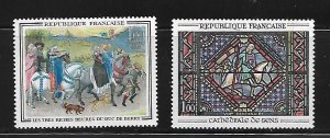 France  - Scott #1113-1117 - VF - Mint Never Hinged (NH)