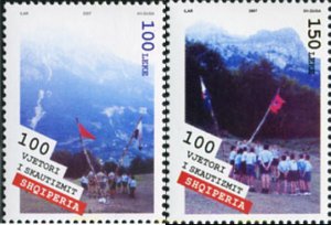 208378 MNH ALBANIA 2007 EUROPA CEPT. 100 AÑOS DE ESCULTISMO