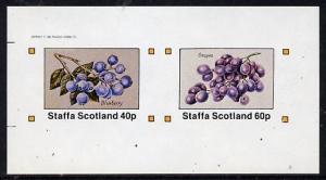 Staffa 1982 Fruit (Blueberry & Grapes) imperf  set of...