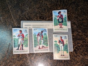 Montserrat #393-396 MNH