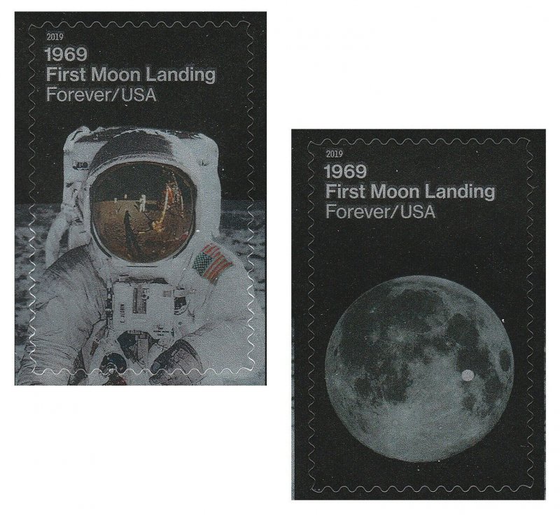 US 5399-5400 1969 First Moon Landing forever set (2 stamps) MNH 2019 