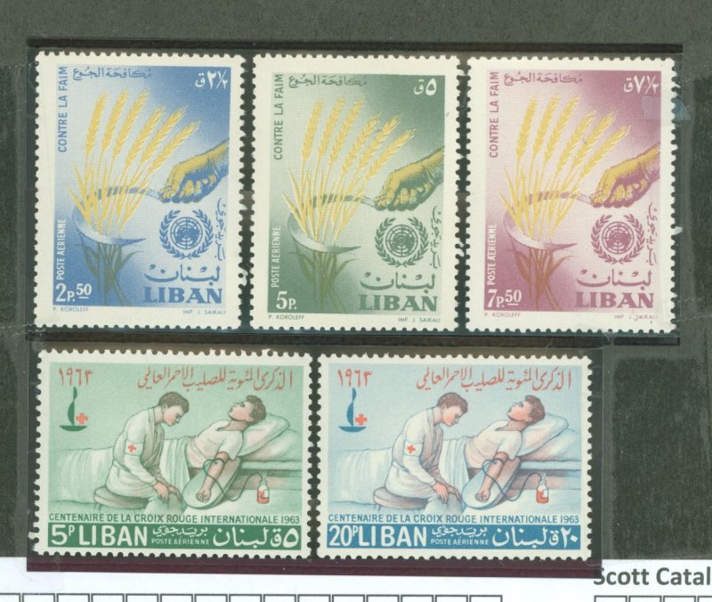 Lebanon #C367-C371  Single (Complete Set)