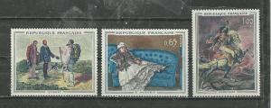 France Scott catalogue #1049-1051 Unused Hinged