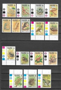 BRITISH SOLOMON ISLANDS 1979 SG 388a/403a MNH Cat £5.50 