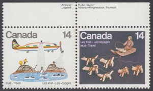 Canada - #772a Inuit - Travel Se-tenant Pair - MNH