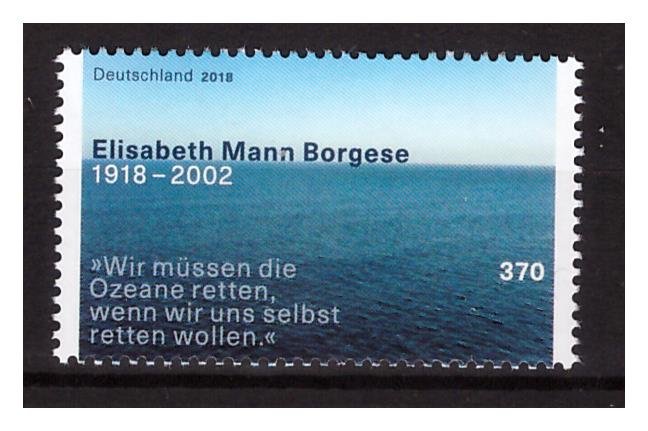 GERMANY 2018 Elisabeth Mann Borgese 1v  MNH