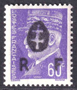 FRANCE 432 CHENERAILLES LIBERATION OVERPRINT OG NH F/VF BEAUTIFUL GUM