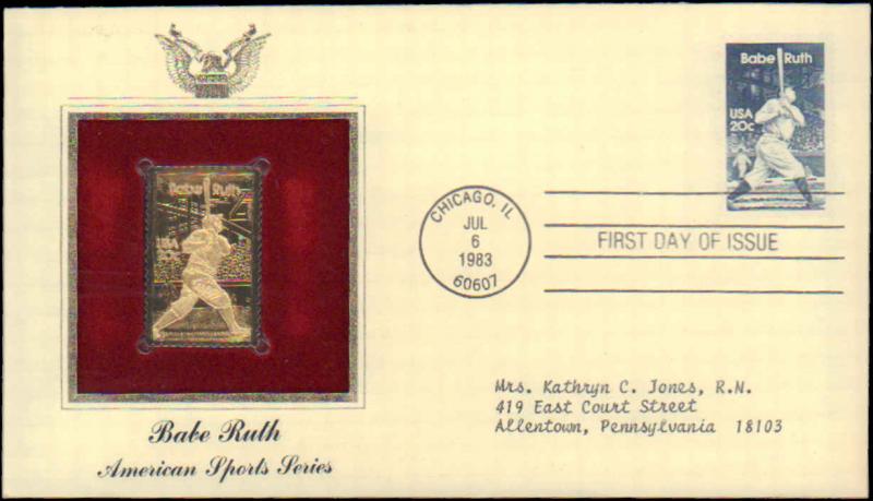 United States, First Day Cover, Illinois, Sports