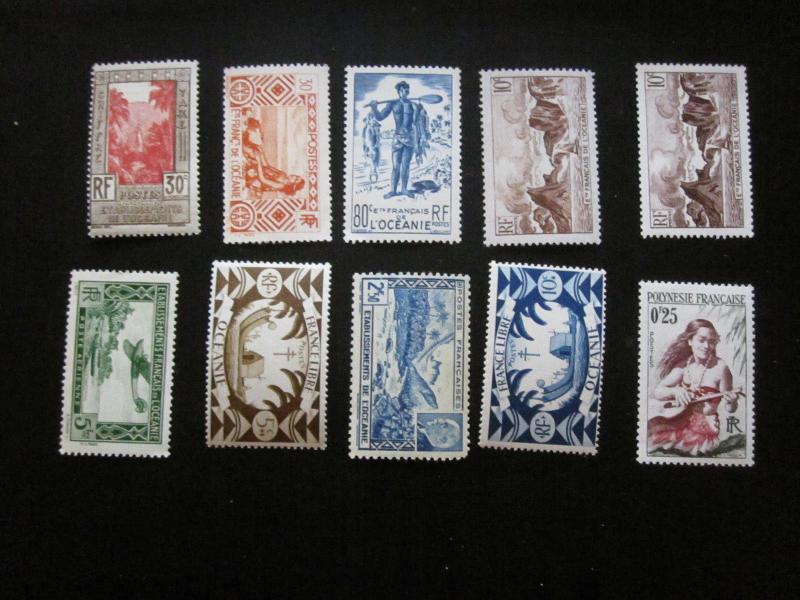 French Polynesia Lot #22 Mint Hinged- (X9) I Combine Shipping 