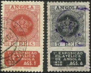 Portuguese Angola SC# 398-30 Portuguese Crown on Stamps on Stamps MH SCV $2.10