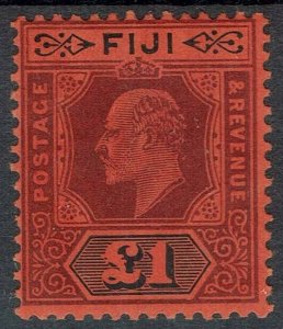 FIJI 1906 KEVII 1 POUND 