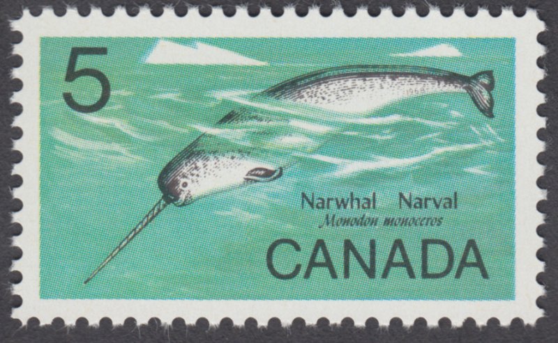 Canada -   #480i  Wildlife - Narwhal, Dull Paper Variety - MNH