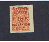 BATUM INVERTED OVERPRINT 15r on 1k IMPERFORATE