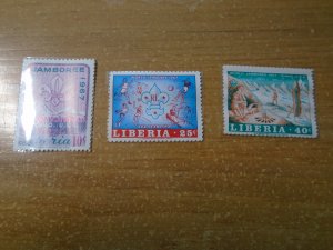 Liberia  # 458-60  MNH   Scouting