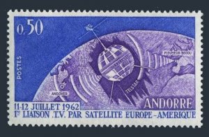 Andorra Fr 154, MNH. Michel 178. Telstar Satellite, 1962.