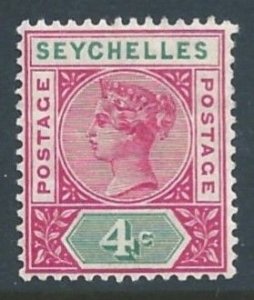 Seychelles #4 MH 4c Queen Victoria - Die II