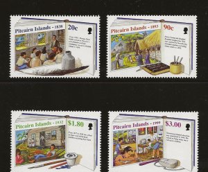 Pitcairn Is 1999 School Days   set of 4  sg.544-7  MNH