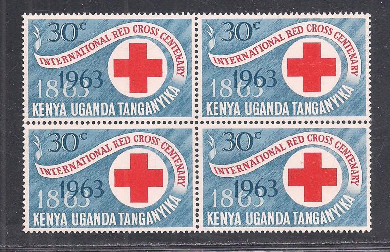 KENYA, UGANDA, & TANZANIA SC# 142 B/4  VF/MNH