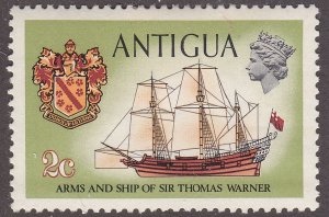 Antigua 243 Arms & Ship of Sir Thomas Warner 1970