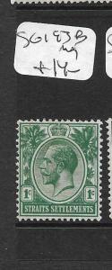 MALAYA STRAITS SETTLEMENTS  (P0805B) KGV  1C  SG 193B  MOG