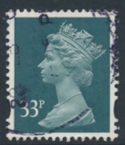 GB  Machin 33p SG Y1696   SC# MH261  Used  2 bands 2000  as per scan         