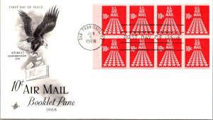 FDC 1968 SC #C72 Artcraft Cachet - San Francisco - Booklet Of 8 - F77076