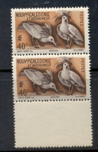 New Caledonia 1948 Pictorial Kagu 40c pr MUH