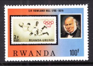 Rwanda 942 Rowland Hill,Stamp on Stamp MNH VF