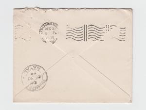 NATAL TO JO'BURG 1905 1d ENVELOPE, H&G#B4 (SEE BELOW) 