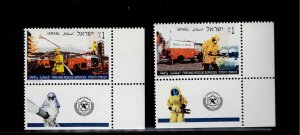 Israel Scott #1250-51, Tab Singles 1995 Complete FVF MNH