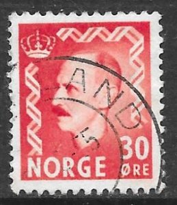 Norway 323: 30o King Haakon VII, used, F-VF