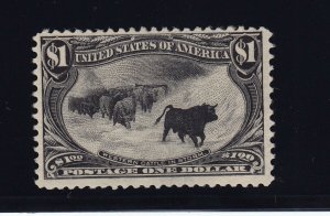 292 VF w/PF cert original gum lightly hinged nice color cv $ 1500 ! see pic !