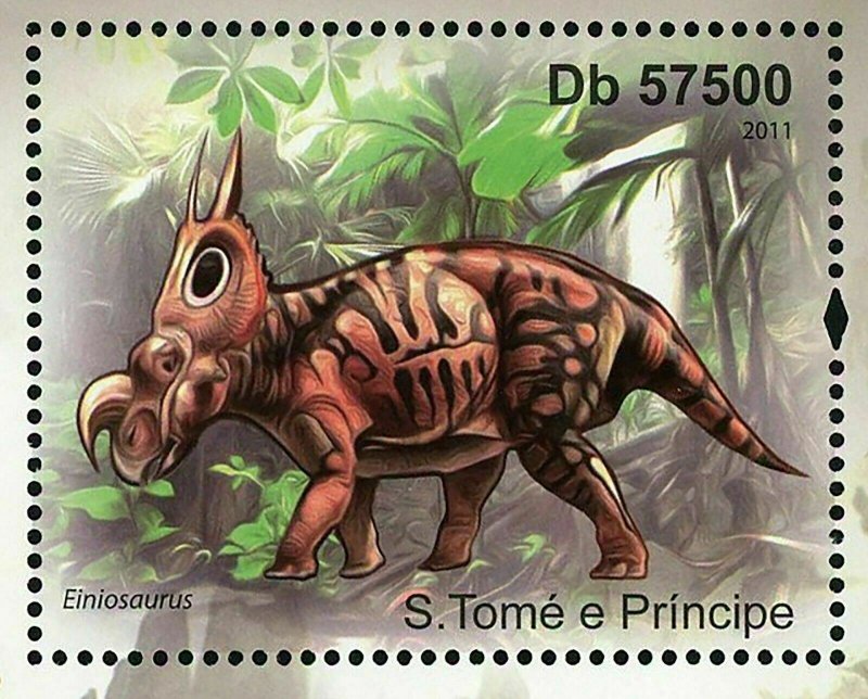 Spectacular Horned Dinosaurs Stamp Einiosaurus Medusaceratops S/S MNH #4834-4835 