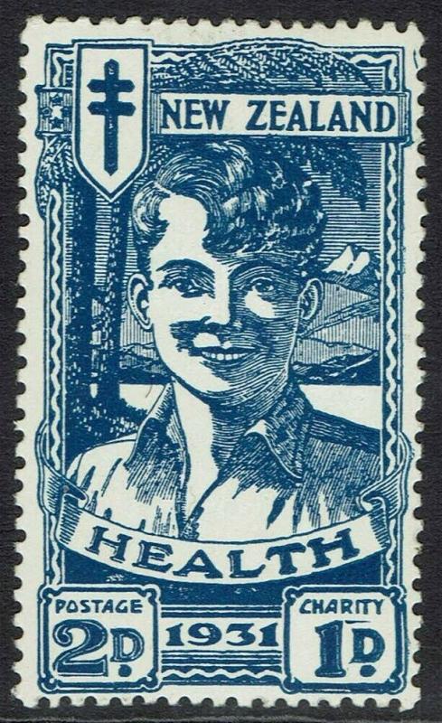 NEW ZEALAND 1931 SMILING BOY HEALTH STAMP 2D 