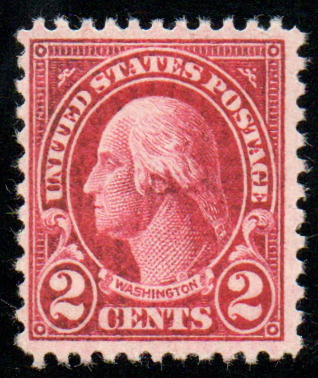 USA #634b F-VF OG NH, w/PSE (GRADED 70 (12/05)) CERT, rare carmine lake color...