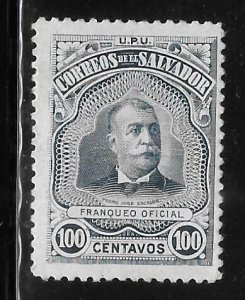 El Salvador 1906 President Pedro Jose Escalon UPU Sc O272 MH A1822