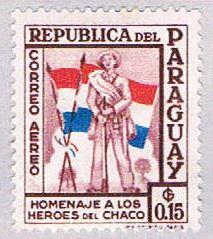 Paraguay C234 MLH Soldier and flags 1957 (BP30810)