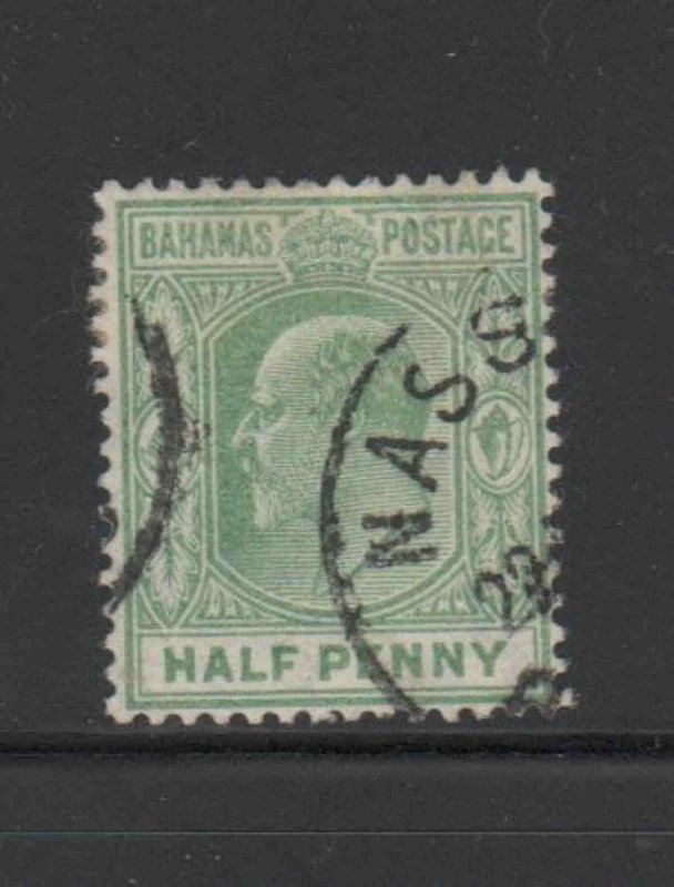 BAHAMAS #44  1906  1/2p  KKING EDWARD VII    F-VF USED