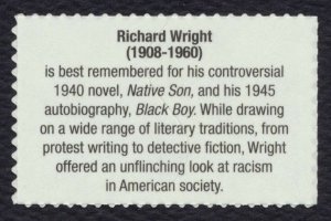 #4386 61c Richard Wright, Mint **ANY 5=FREE SHIPPING** 