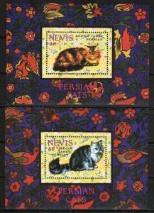 Nevis Stamp 853-854  - Cats