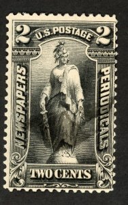 US PR115 U 1895 2c black