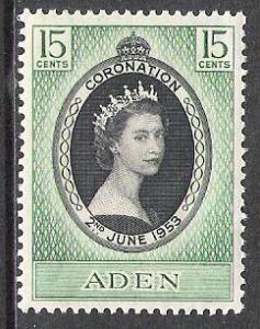 Aden #47 Coronation Issue MNH