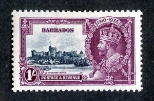 1935 Barbados Sc #189 M* cv.$21  ( 438 JUB )