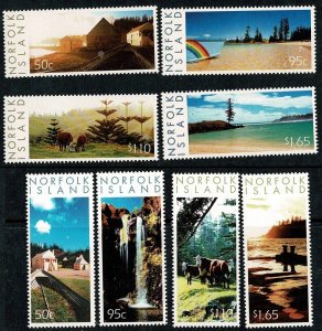Norfolk Island #789-92,805-8 MNH cpl scenes